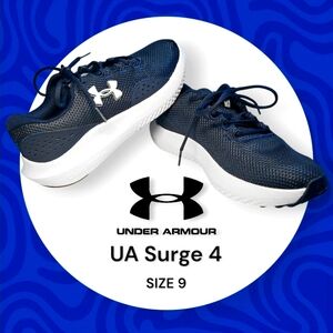 Under Armour UA Surge 4 Men's Shoes - Navy and White